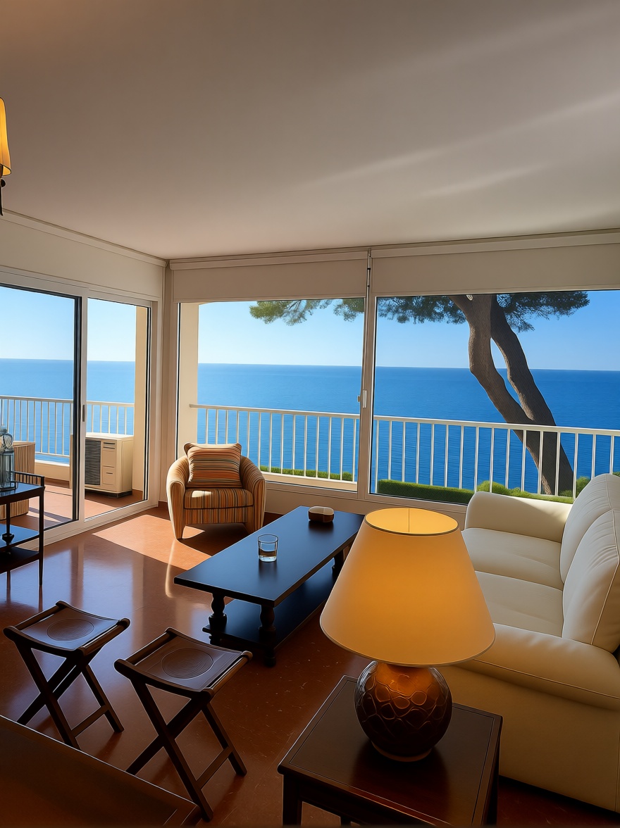 Wohnung zum Verkauf in direkter Strandlage in Salou — Wohnzimmer