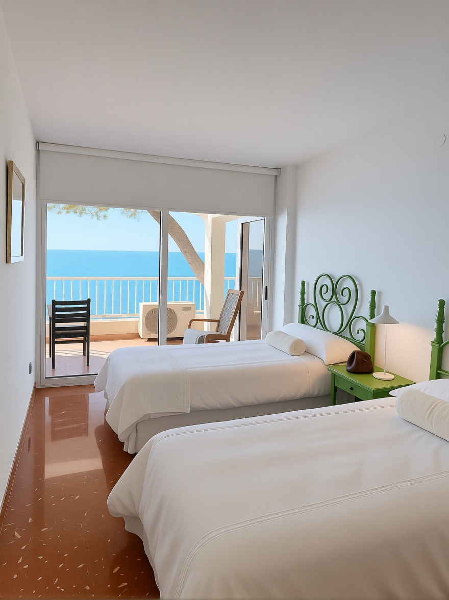 Wohnung zum Verkauf in direkter Strandlage in Salou — Schlafzimmer