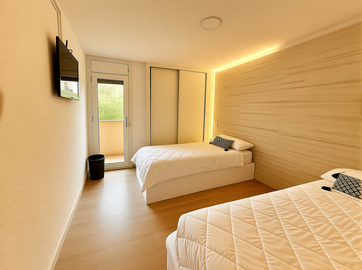 Wohnung zum Verkauf in direkter Strandlage in Salou — Schlafzimmer