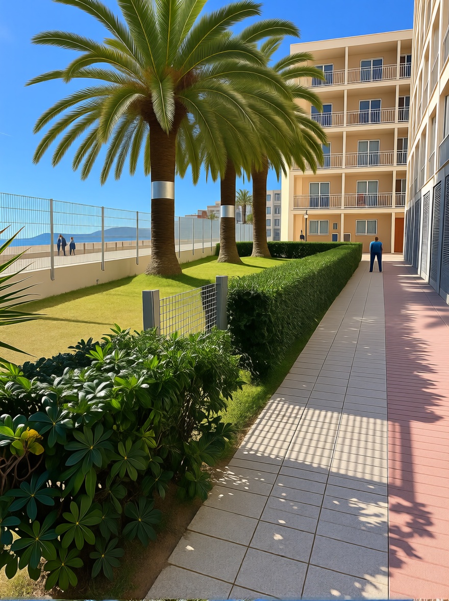 Studio in erste Strandlinie in La Pineda — Meerblick