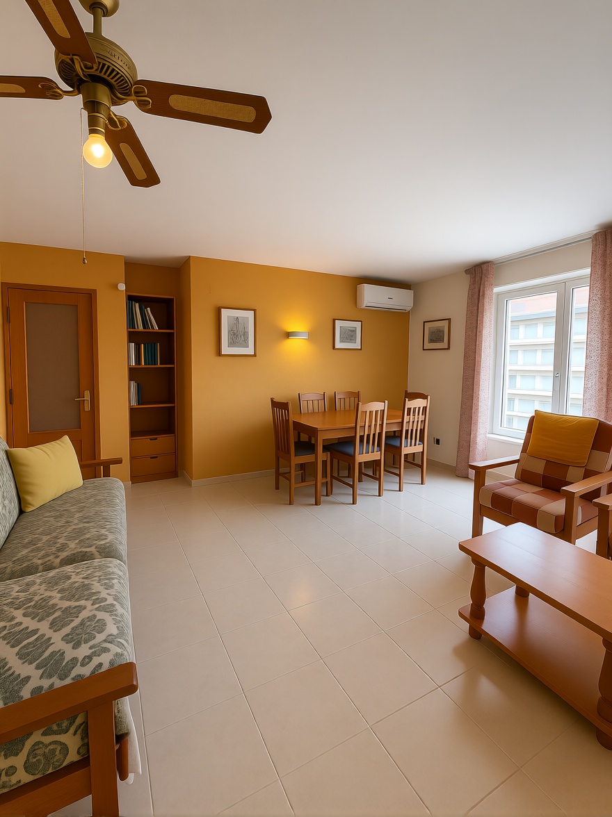 Piso en venta en primera línea de playa en La Pineda — Salón