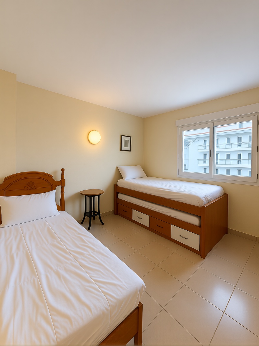 Piso en venta en primera línea de playa en La Pineda — Dormitorio