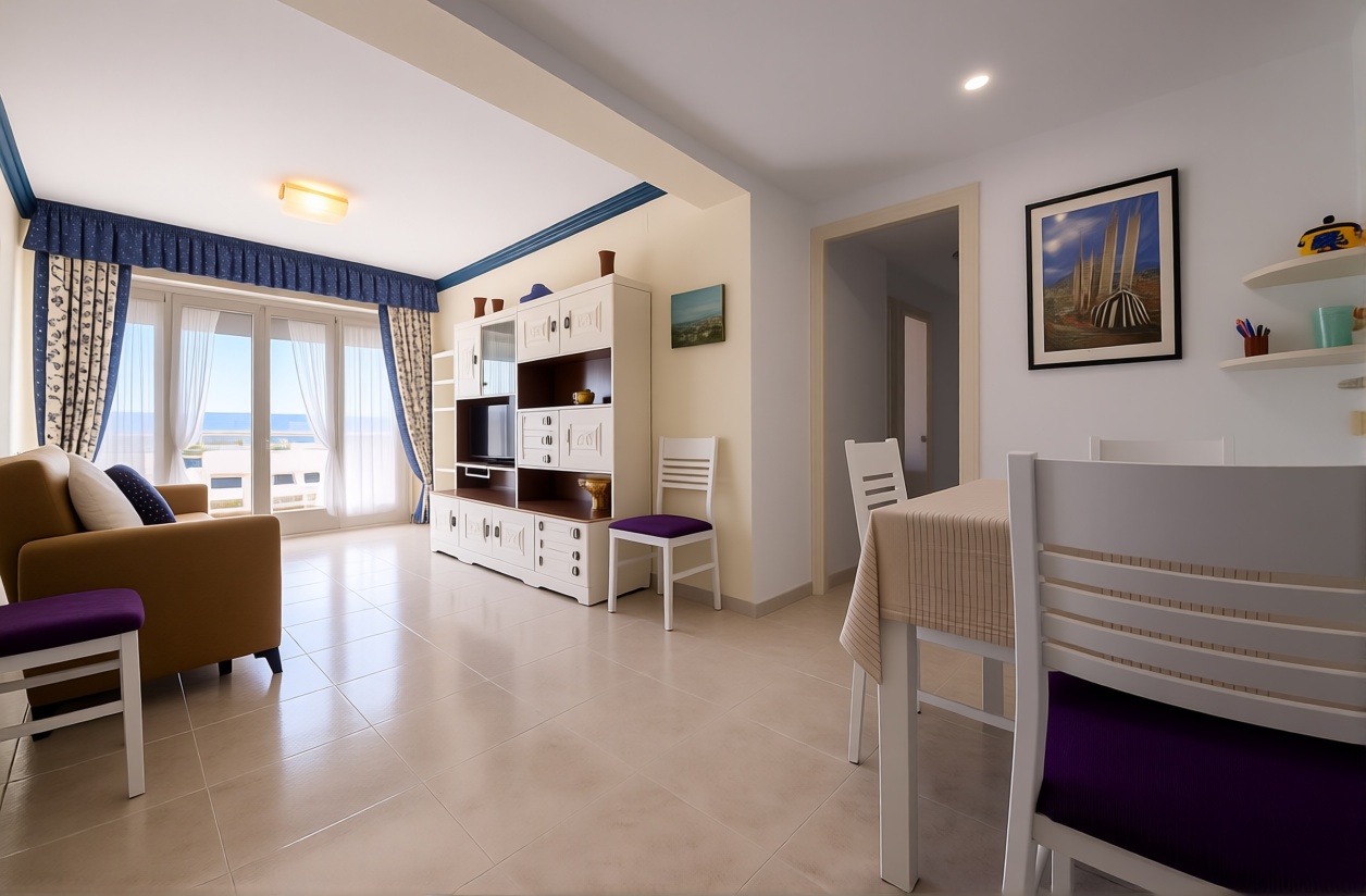 Piso en venta en primera línea de playa en La Pineda — Salón