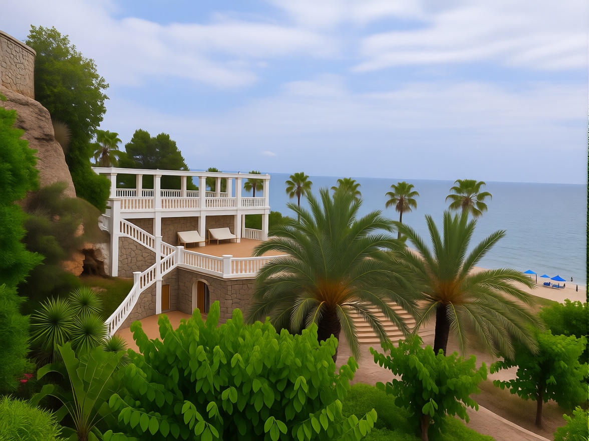 Chalet en venta con acceso directo a la playa en Miami Playa Mont-Roig del Camp — Terraza mar