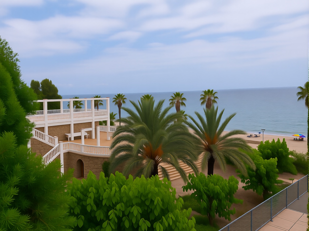Chalet en venta con acceso directo a la playa en Miami Playa Mont-Roig del Camp — Terraza mar