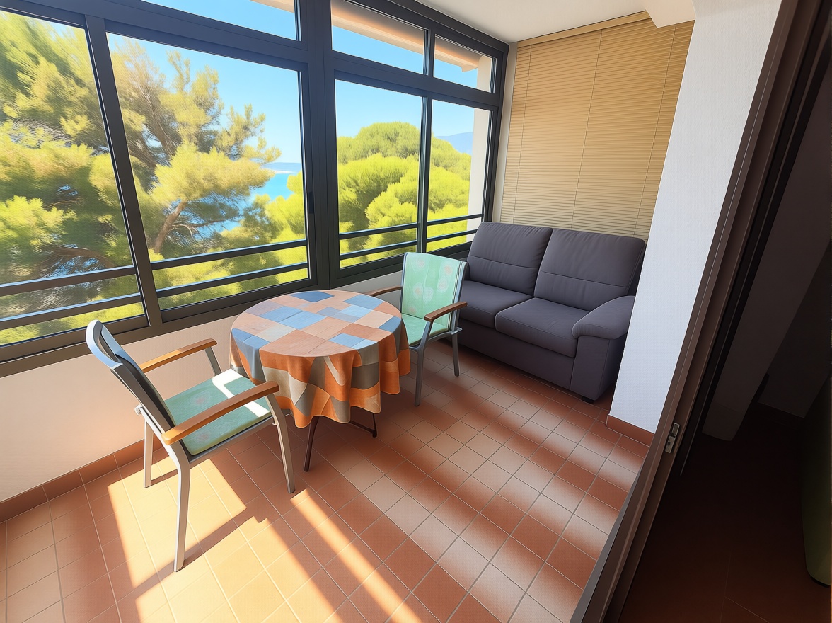 Ático à venda em primeira linha de mar em Hospitalet de l'Infant — Terraço mar