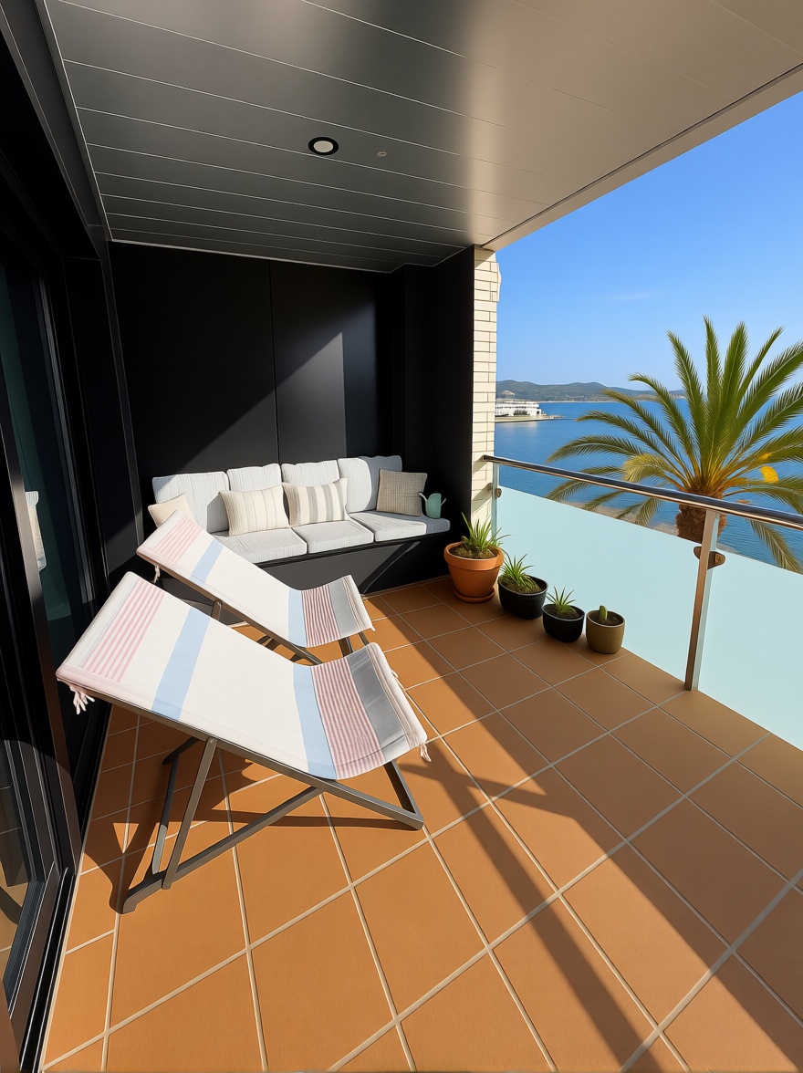 Flat for sale frontline beach in Llançà — Sea terrace