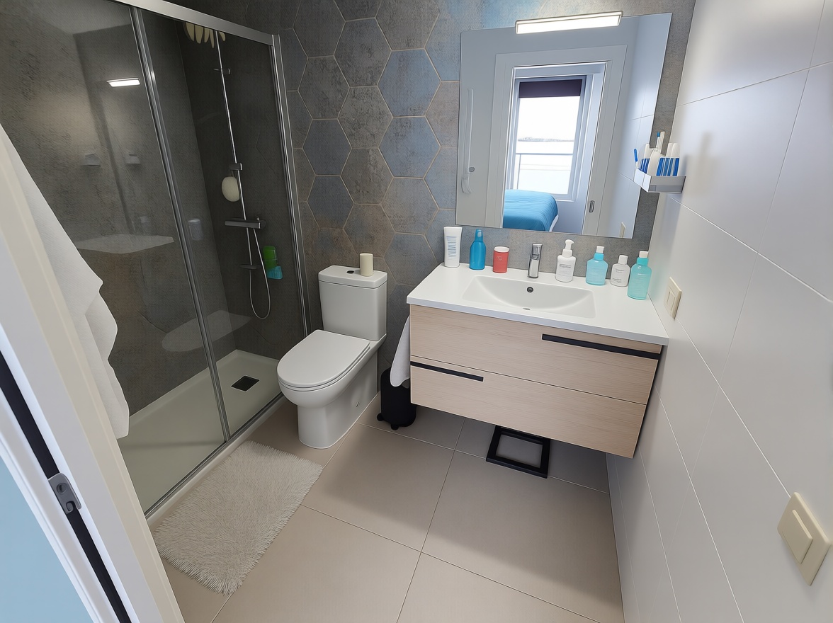 Flat for sale frontline beach in Llançà — Bathroom