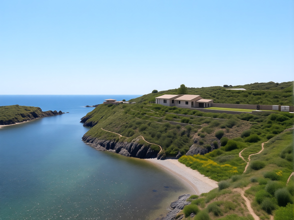 Chalet en venta con acceso directo a la playa en Alt Empordà, Girona — Aérea