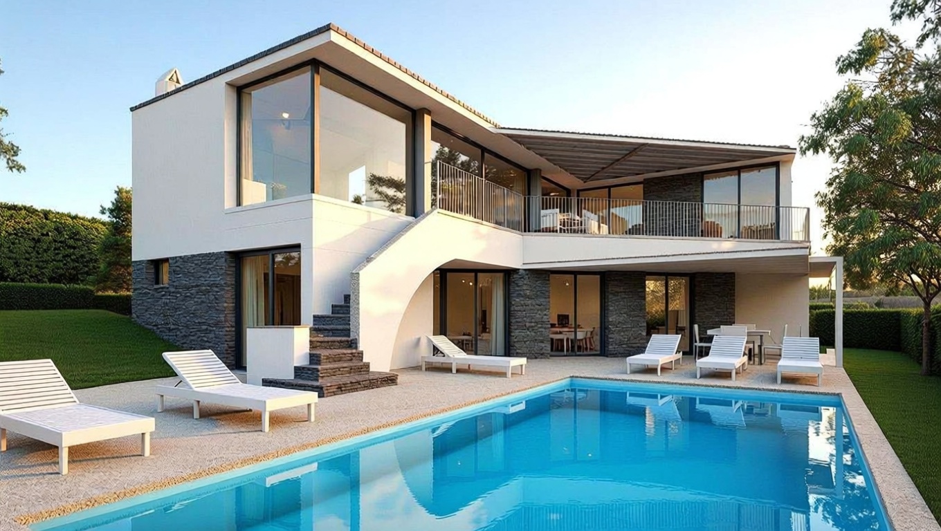 Chalet en venta con acceso directo a la playa en Alt Empordà, Girona — Piscina
