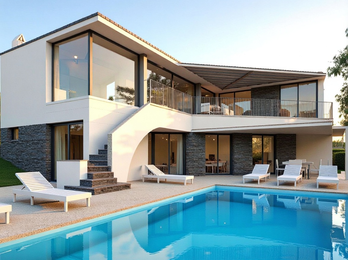 Chalet en venta con acceso directo a la playa en Cadaqués — Piscina
