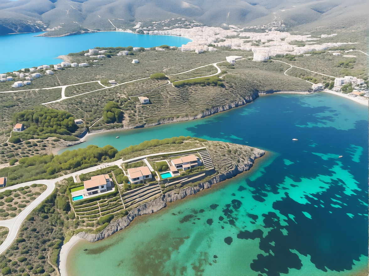 Chalet en venta con acceso directo a la playa en Cadaqués — Aérea