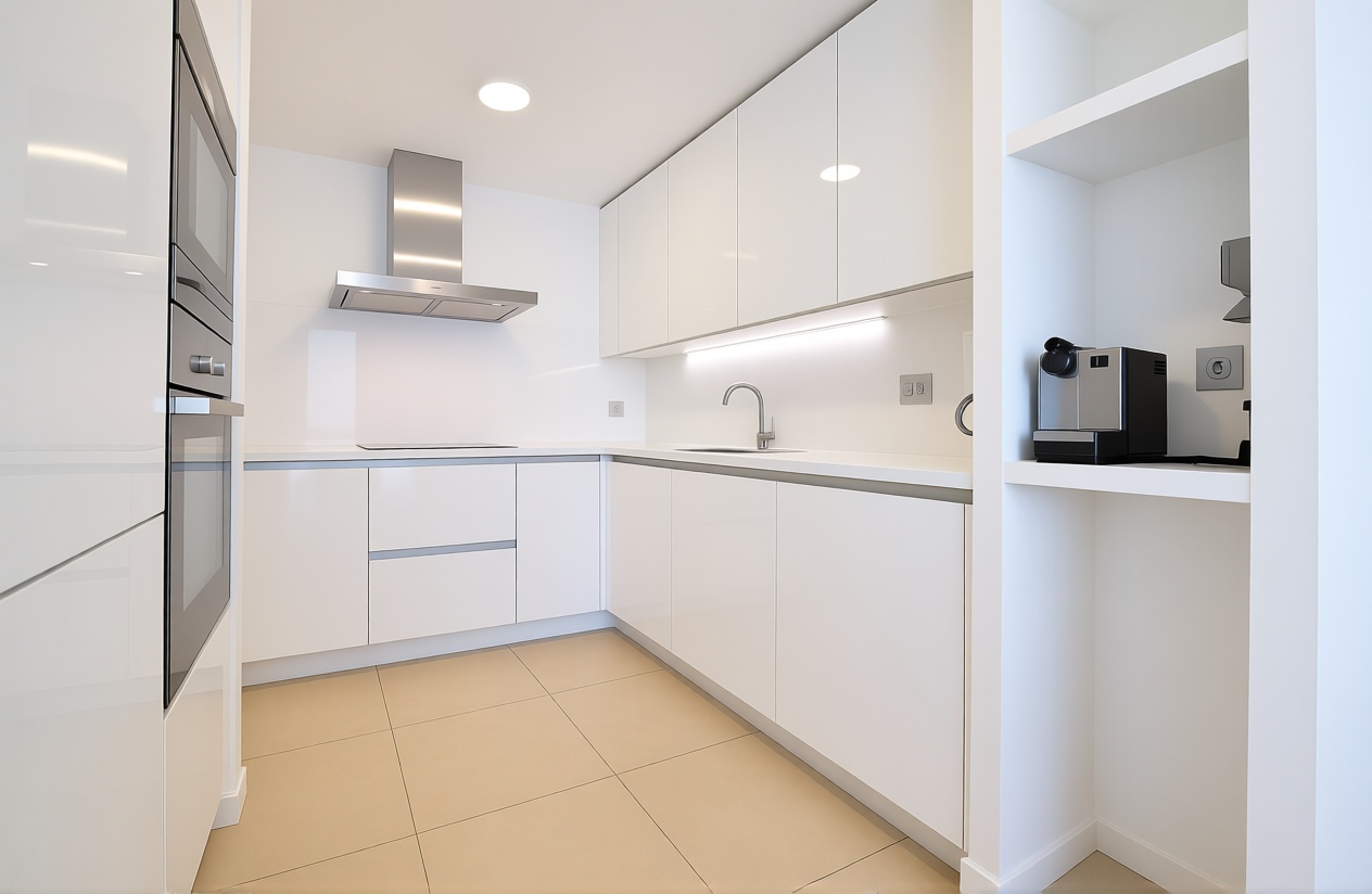 Wohnung zum Verkauf in direkter Strandlage in Roses — Küche