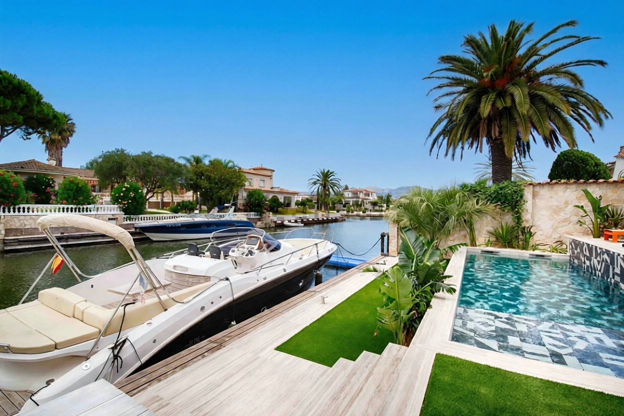 Chalet à vendre avec accès direct à la plage à Empuriabrava — Vue mer