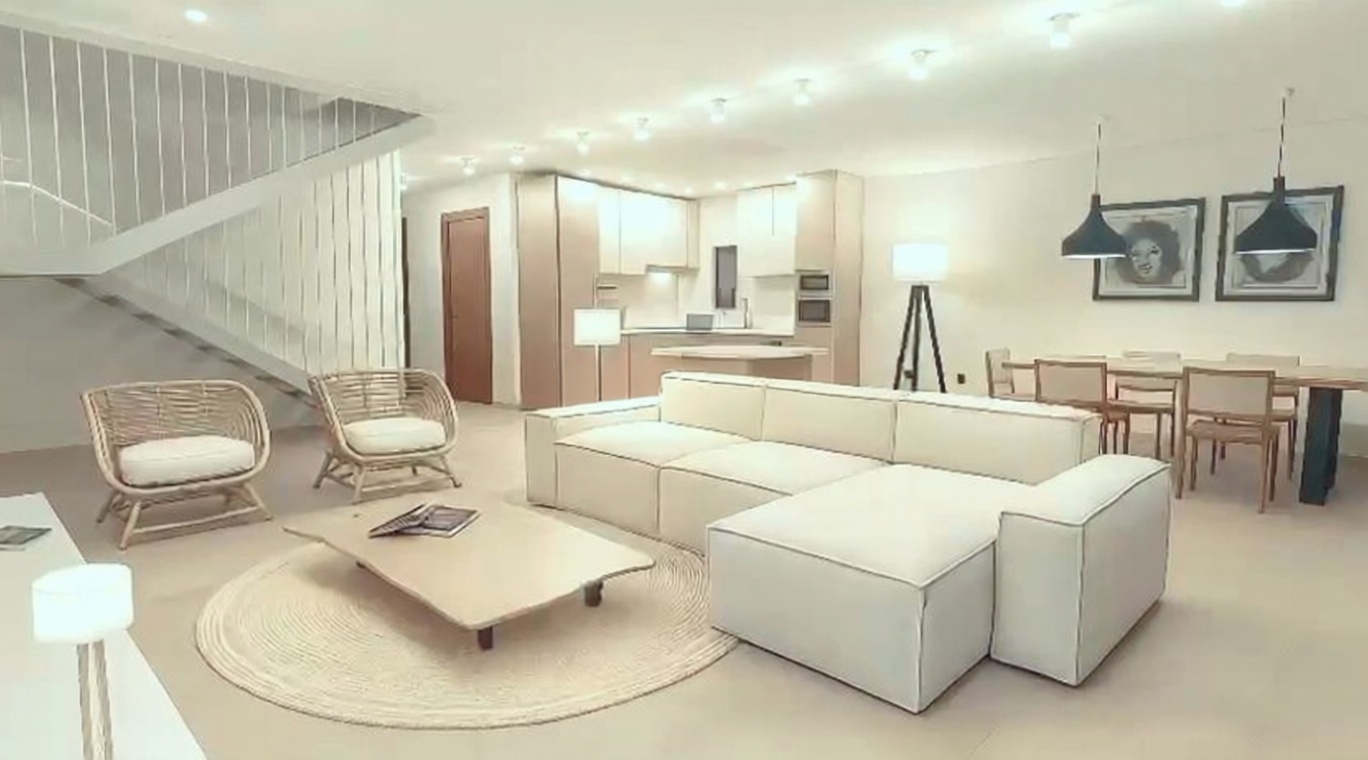 Chalet zum Verkauf mit direktem Strandzugang in Empuriabrava — Wohnzimmer