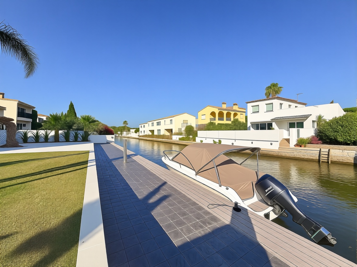 Chalet for sale with direct beach access in Empuriabrava — Bedroom