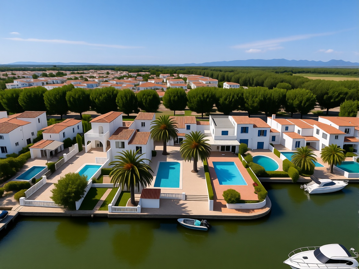 Chalé à venda com acesso direto à praia em Empuriabrava — Aérea