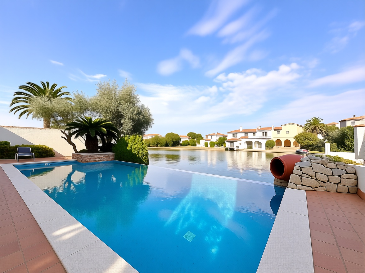 Chalet à vendre avec accès direct à la plage à Empuriabrava — Piscine