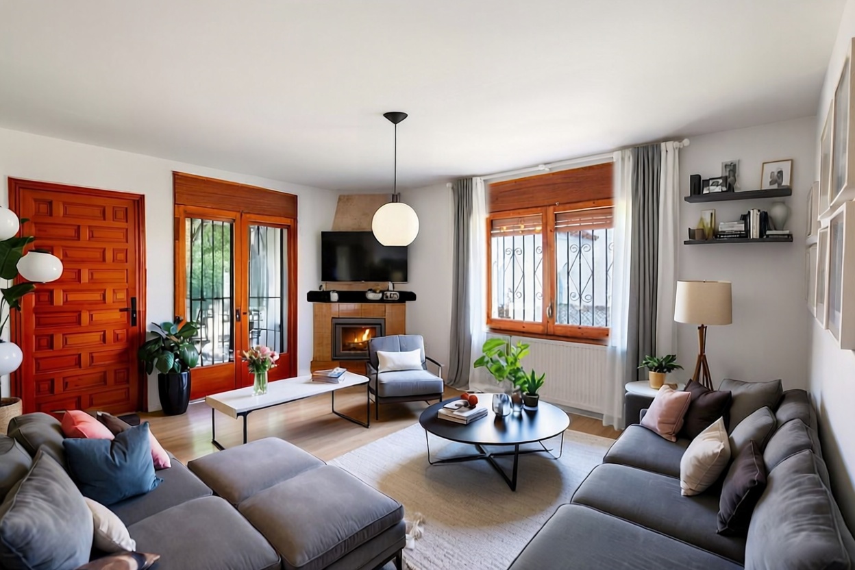 Chalet avec accès direct à la plage à Empuriabrava — Séjour