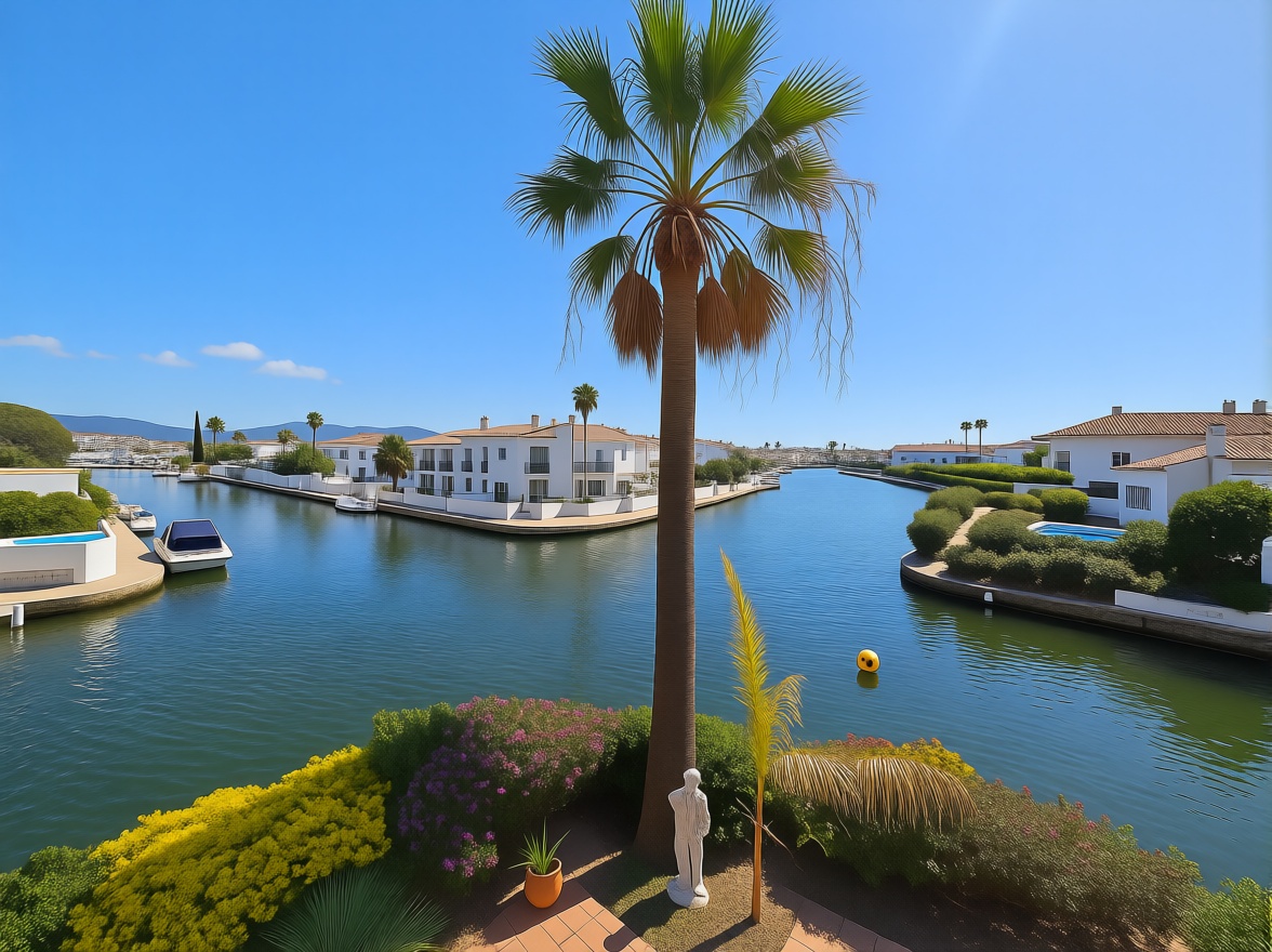 Chalet à vendre avec accès direct à la plage à Empuriabrava — Vue mer