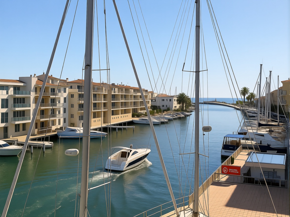 Шале на продажу с прямым выходом на пляж в Empuriabrava — Морской вид