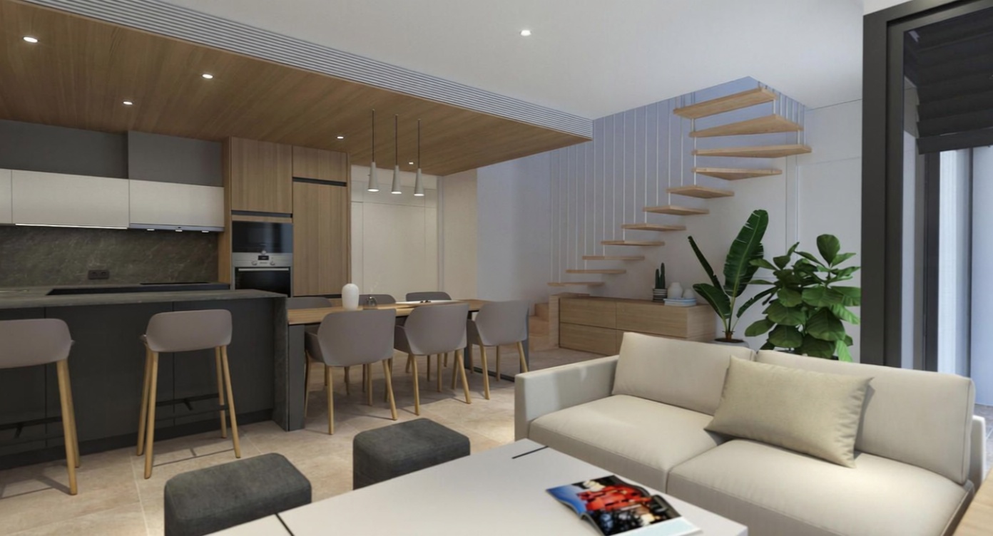 Wohnung zum Verkauf in direkter Strandlage in L'Escala — Wohnzimmer