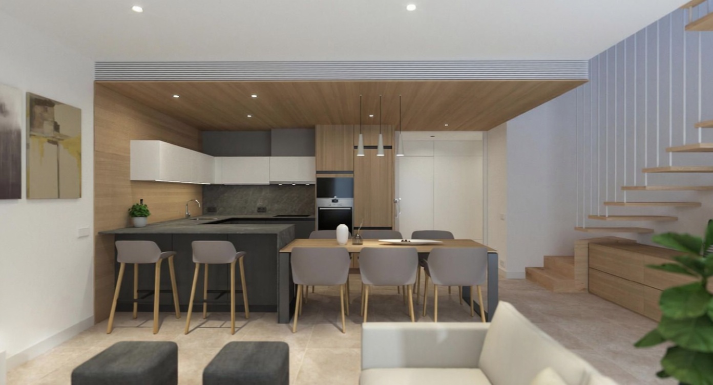 Wohnung zum Verkauf in direkter Strandlage in L'Escala — Küche