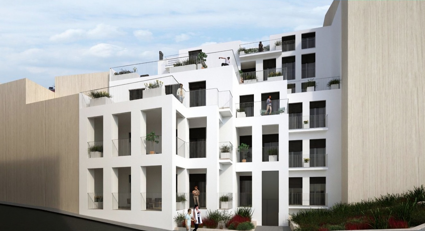 Wohnung zum Verkauf in direkter Strandlage in L'Escala — Fassade