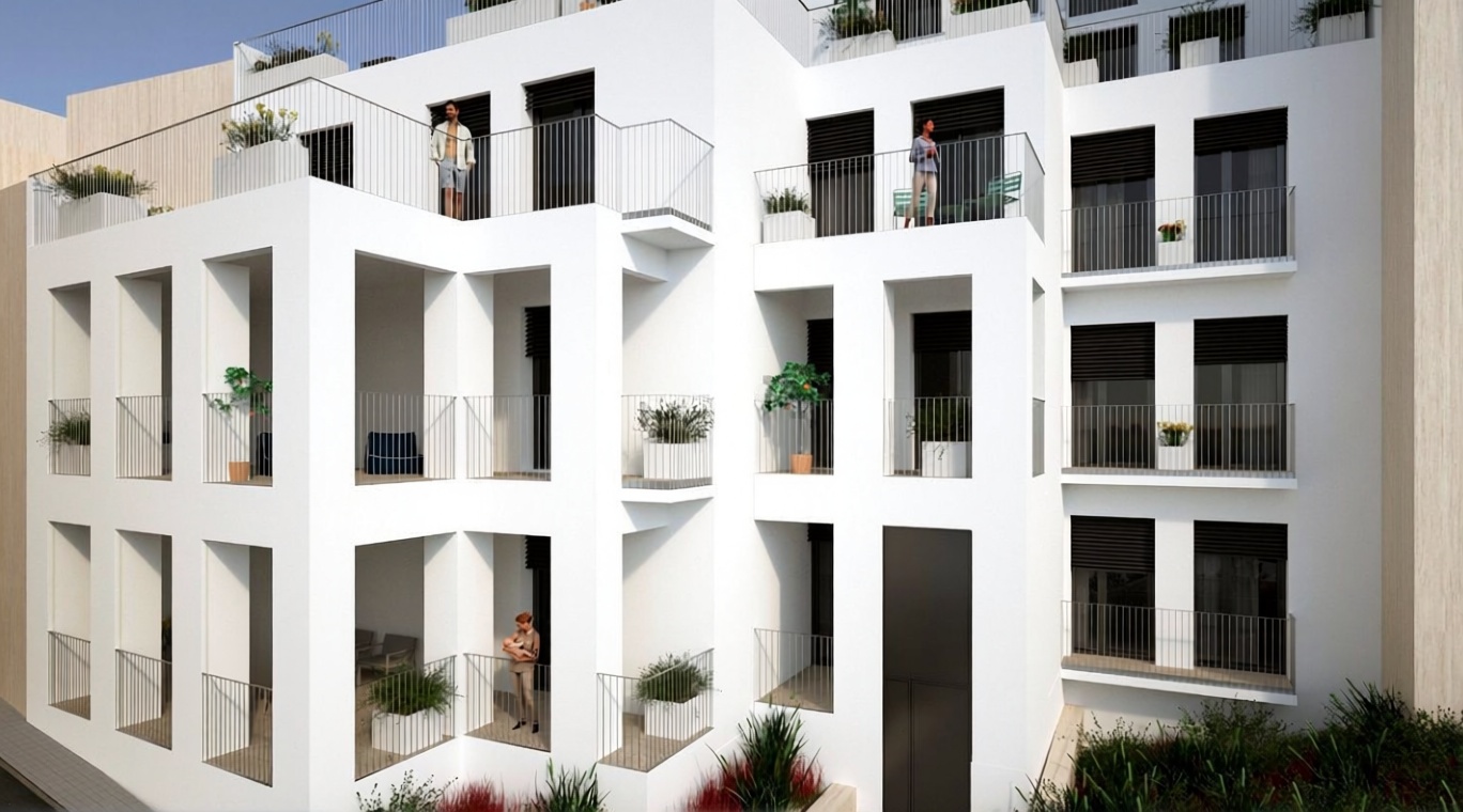 Wohnung zum Verkauf in direkter Strandlage in L'Escala — Fassade