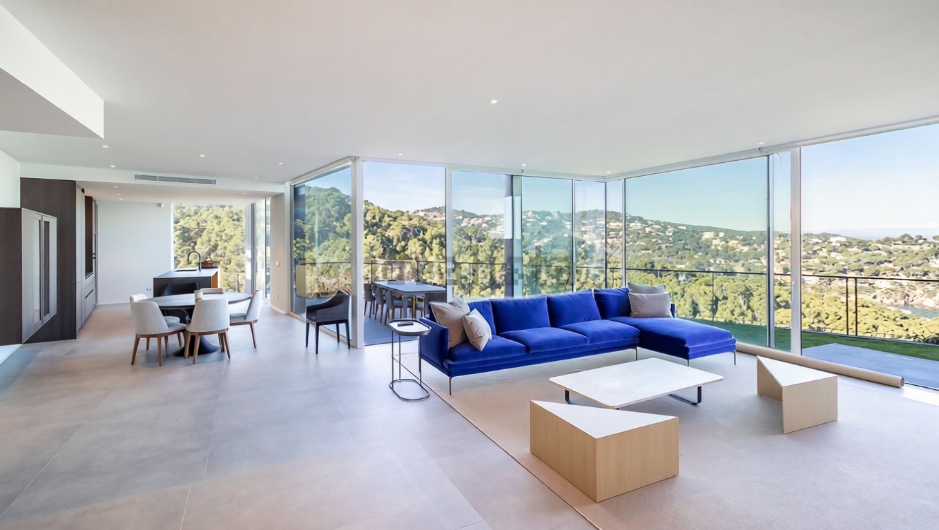 Chalet à vendre avec accès direct à la plage à Begur — Séjour