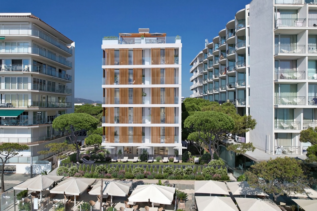 Appartement à vendre pieds dans l'eau à Castell-Platja d'Aro — Vue aérienne