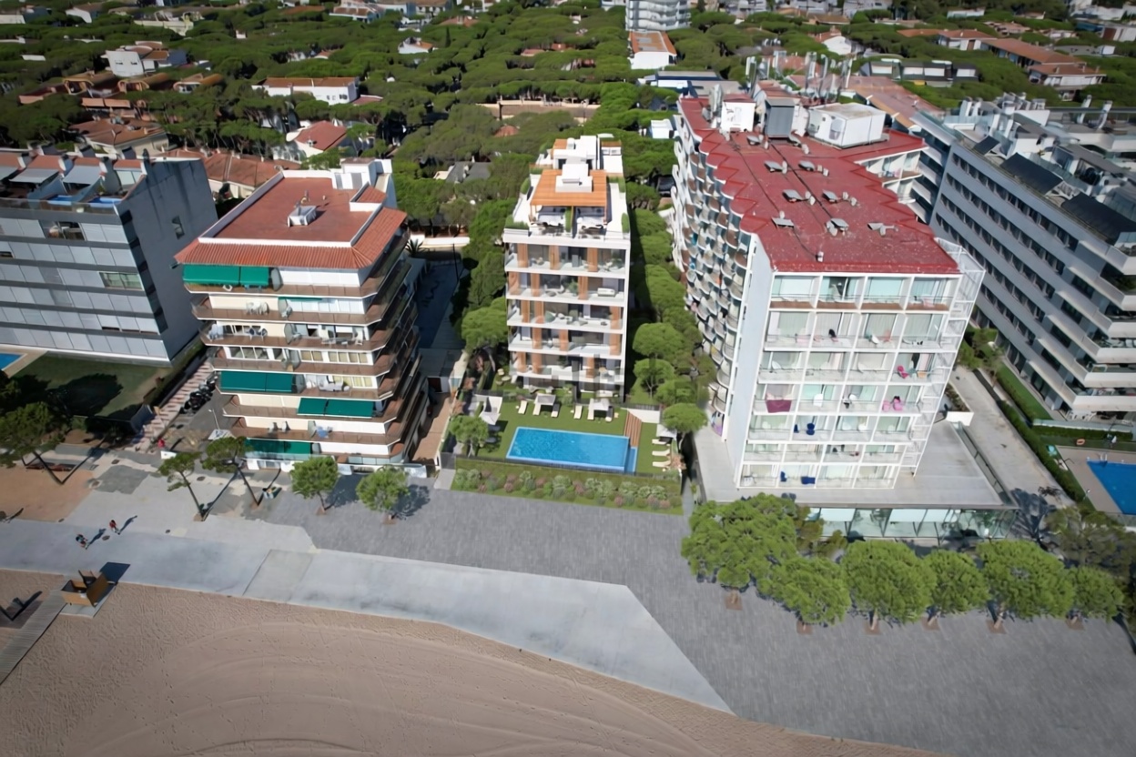 Appartement à vendre pieds dans l'eau à Castell-Platja d'Aro — Vue aérienne