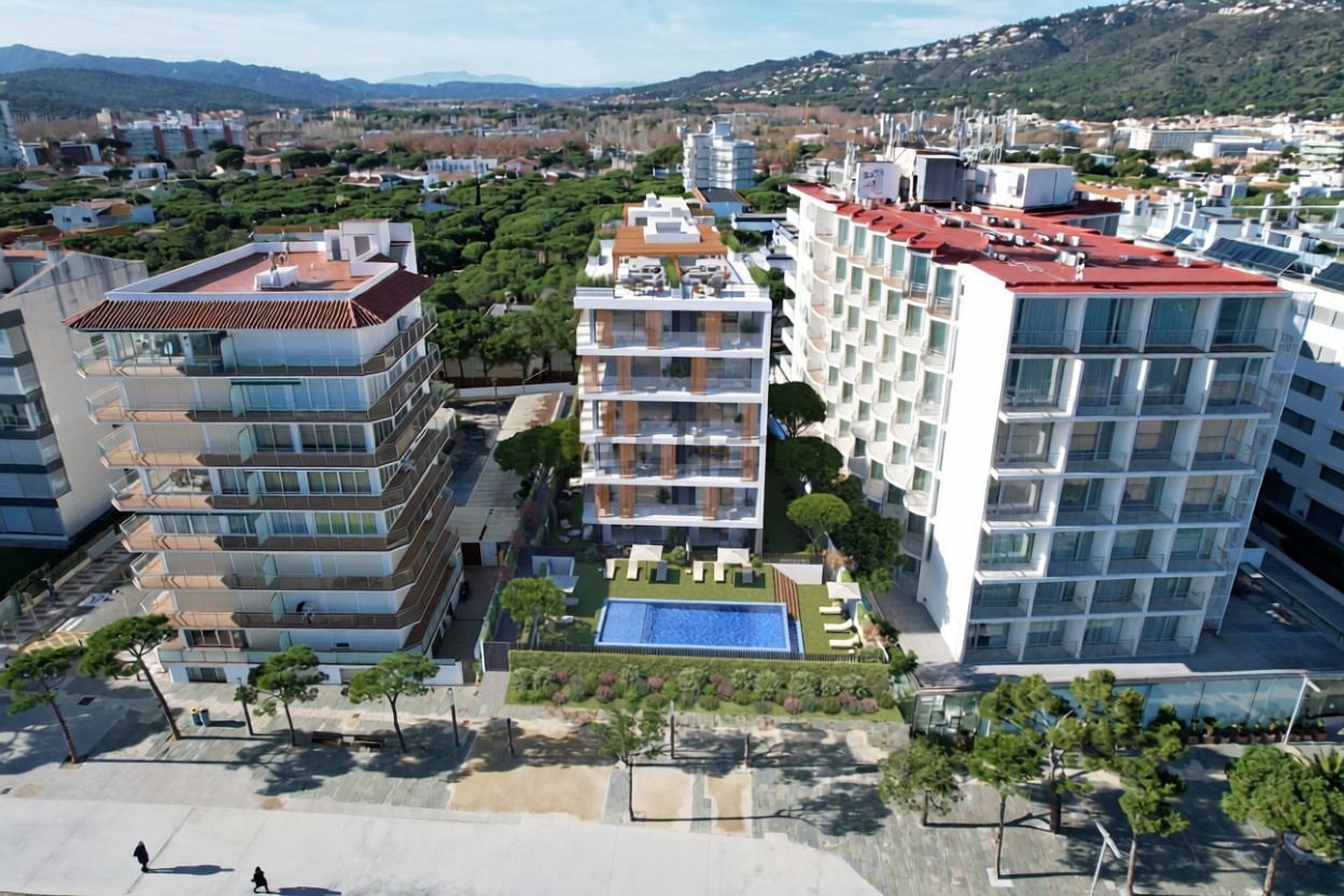 Appartement à vendre pieds dans l'eau à Castell-Platja d'Aro — Vue aérienne