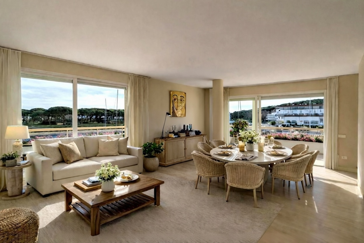 Appartement à vendre pieds dans l'eau à Castell-Platja d'Aro — Séjour