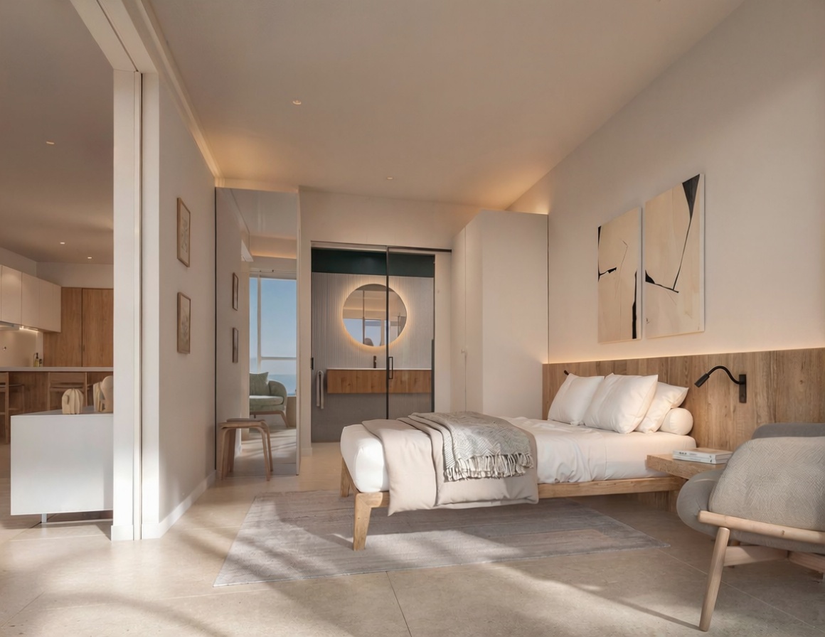 Wohnung zum Verkauf in direkter Strandlage in Lloret de Mar — Schlafzimmer