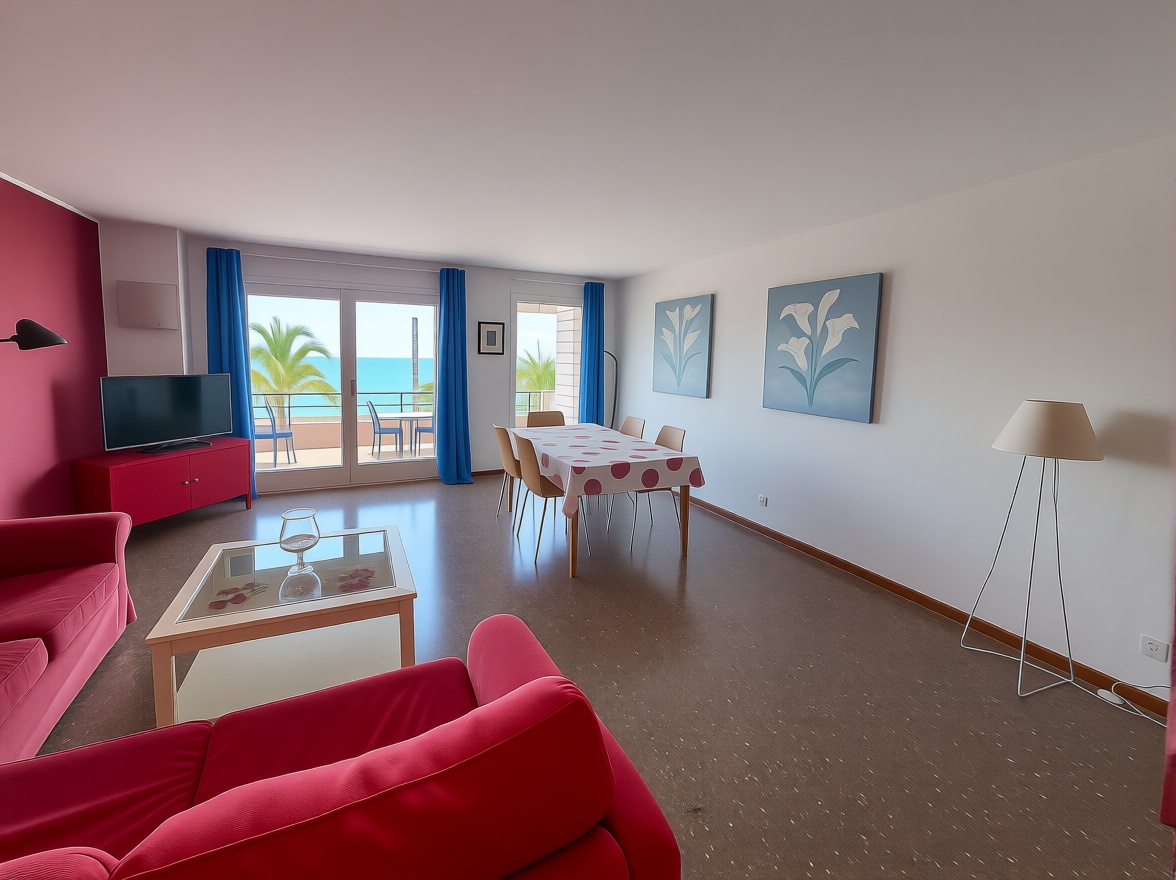 Квартира на продажу на первой линии пляжа в Lloret de Mar — Гостиная