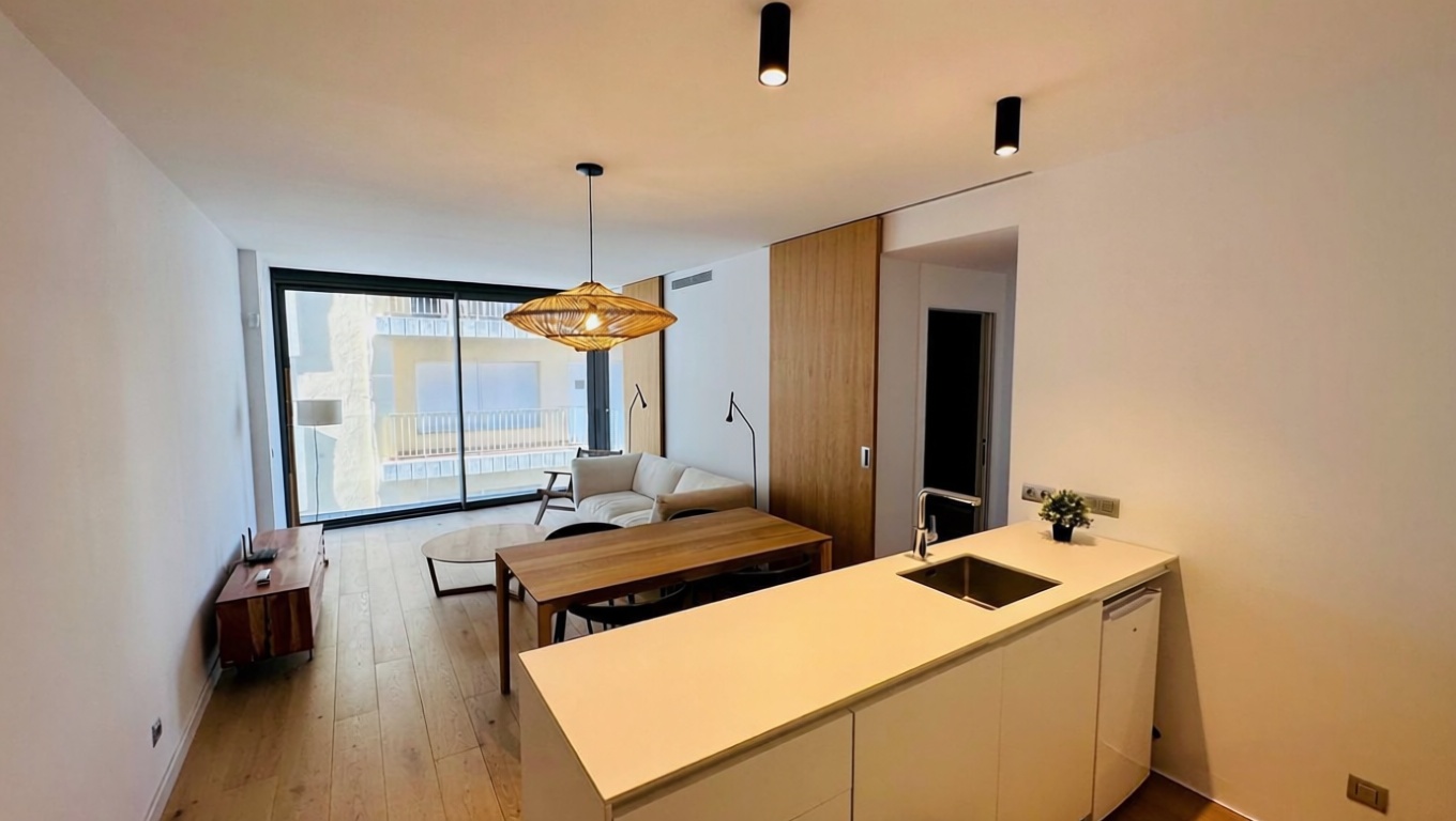 Piso en venta en primera línea de playa en Lloret de Mar — Cocina