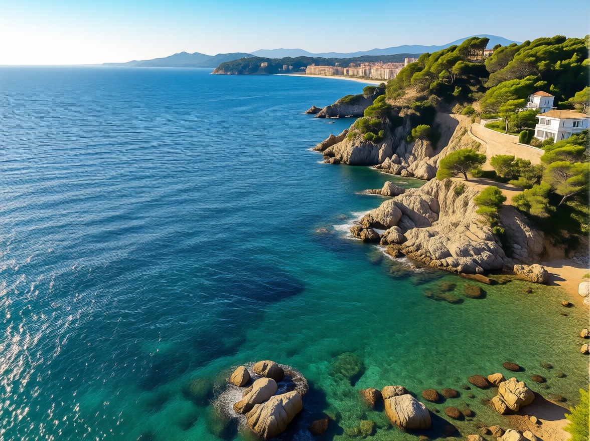 Шале с прямой выход на пляж в Lloret de Mar — Морской вид