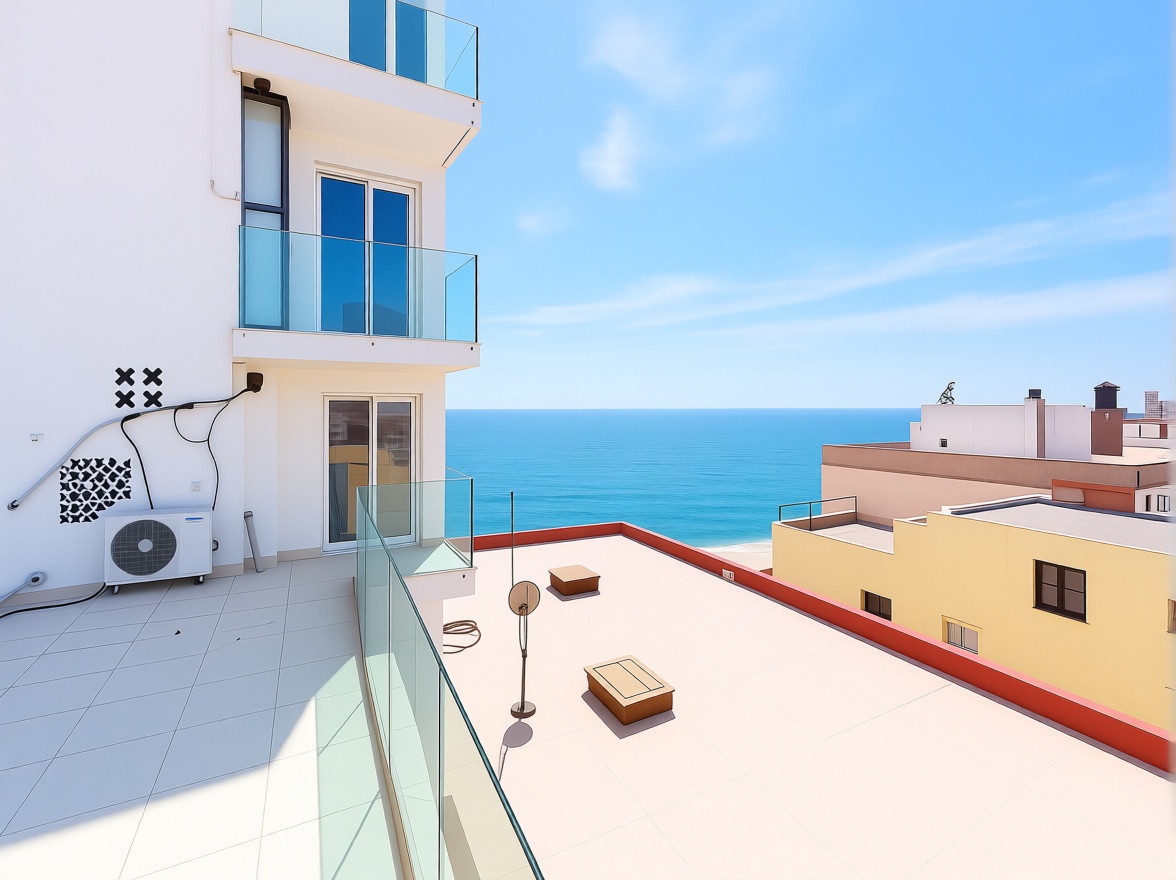 Apartamento à venda pé na areia em Lloret de Mar — Terraço mar