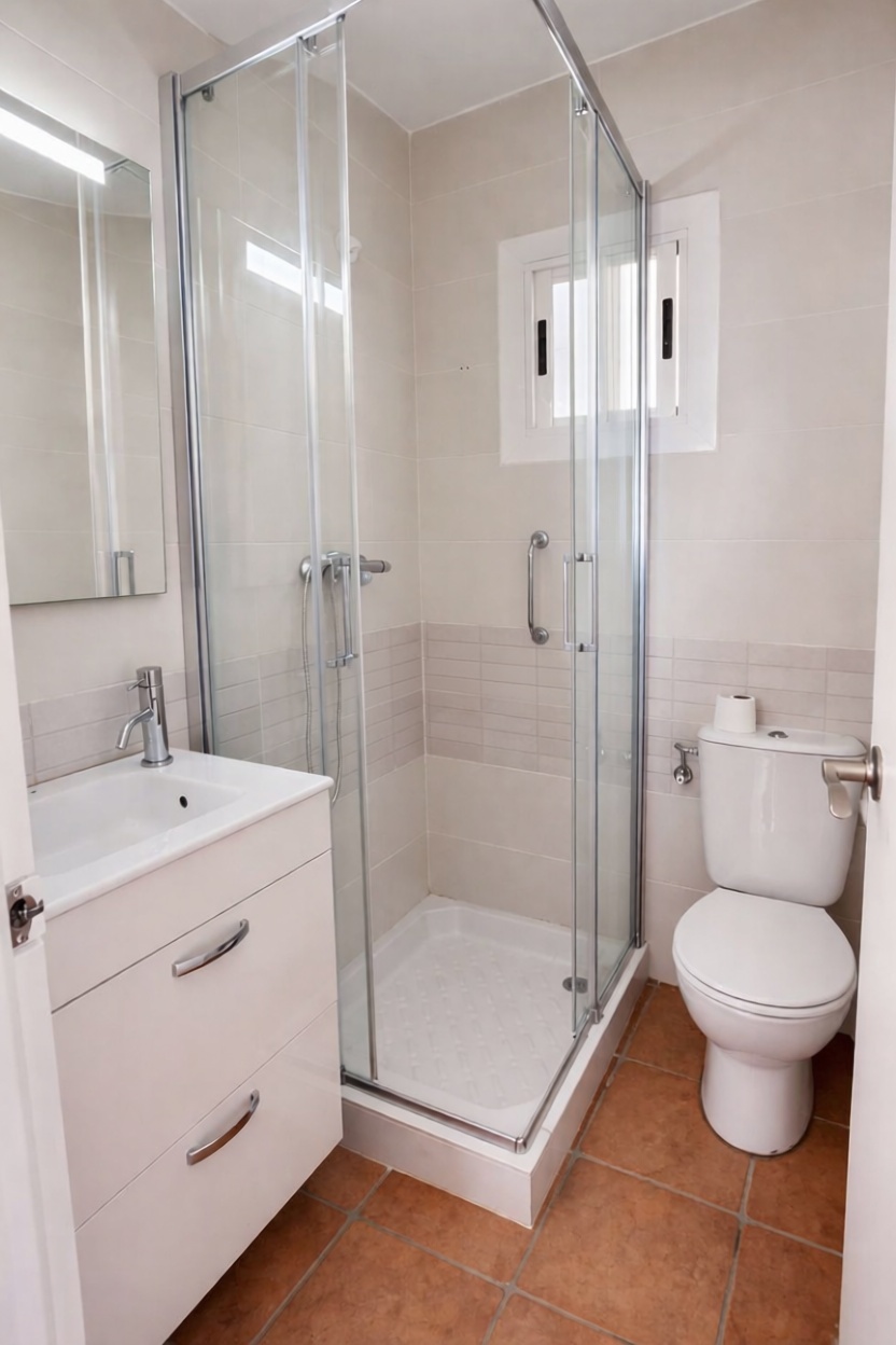 Wohnung in erste Strandlinie in Blanes — Bad