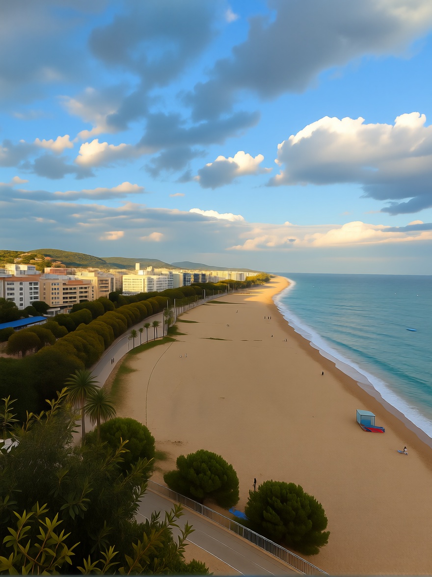 Wohnung zum Verkauf in direkter Strandlage in Barcelona — Meerblick