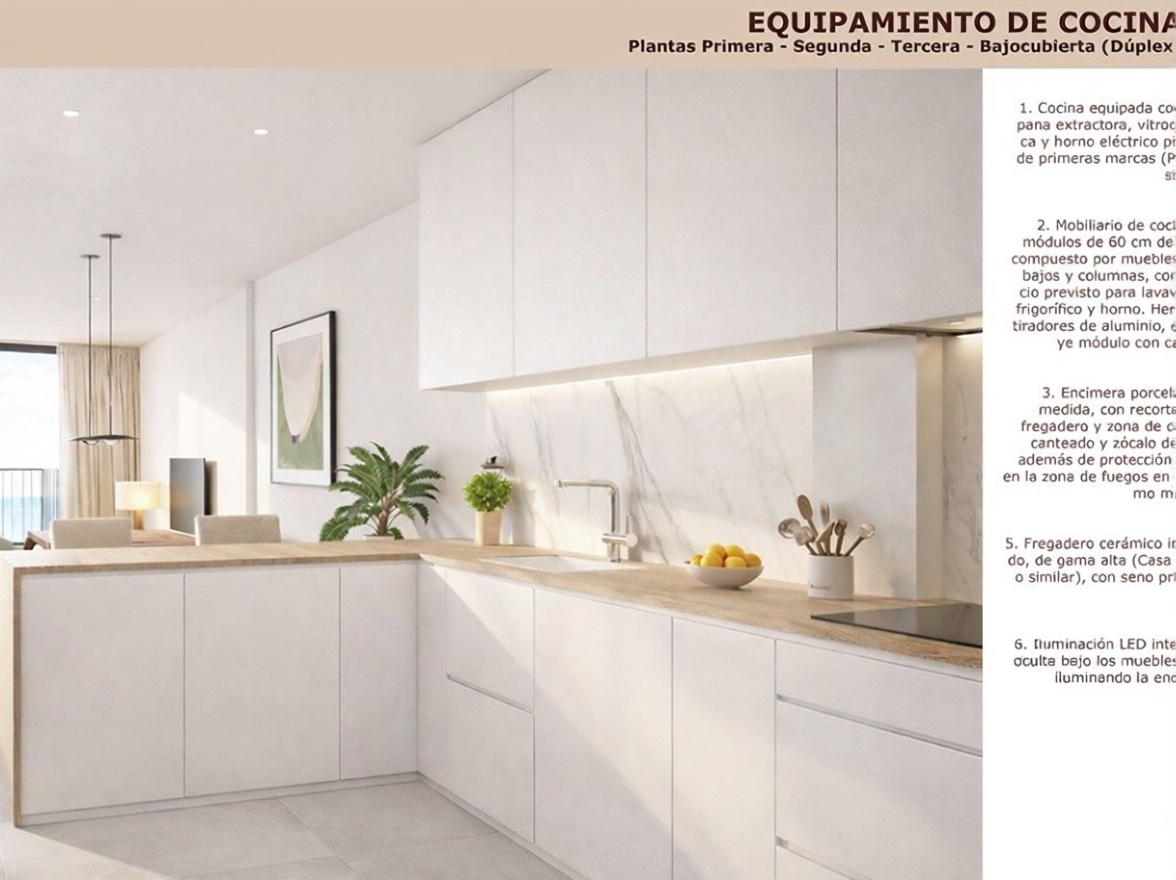 Квартира на продажу на первой линии пляжа в Arenys de Mar — Кухня