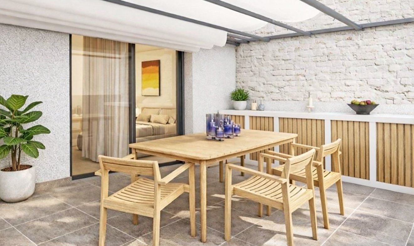 Квартира на продажу на первой линии пляжа в Arenys de Mar — Терраса