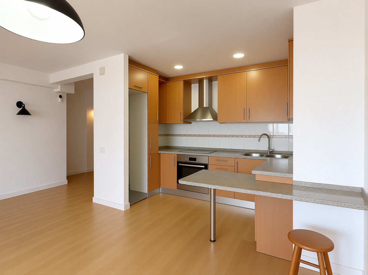 Piso en venta en primera línea de playa en Mataró — Cocina