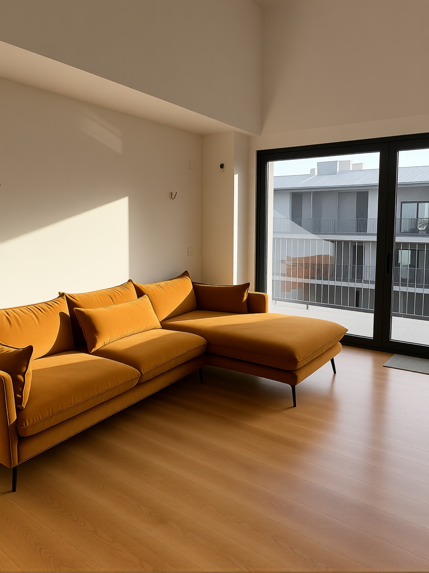 Apartamento à venda pé na areia em Badalona — Sala