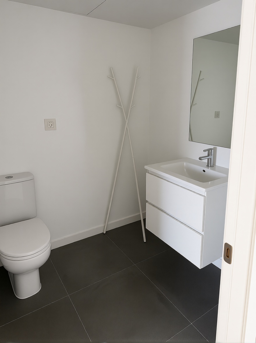 Apartamento à venda pé na areia em Badalona — Casa banho