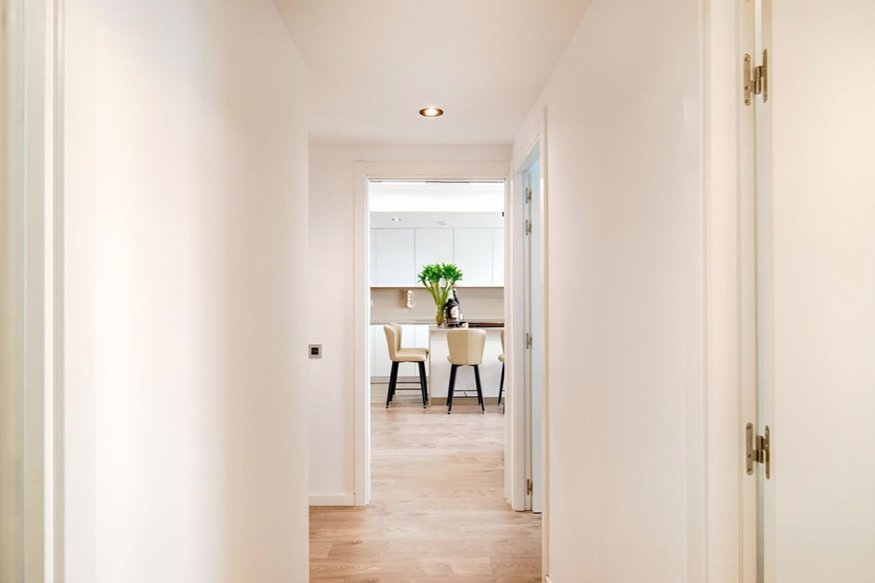 Flat for sale frontline beach in Badalona — Sea view