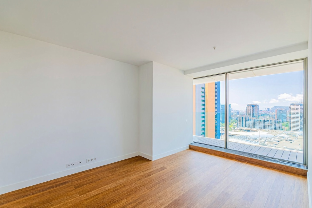 Flat for sale frontline beach in Barcelona — Bedroom