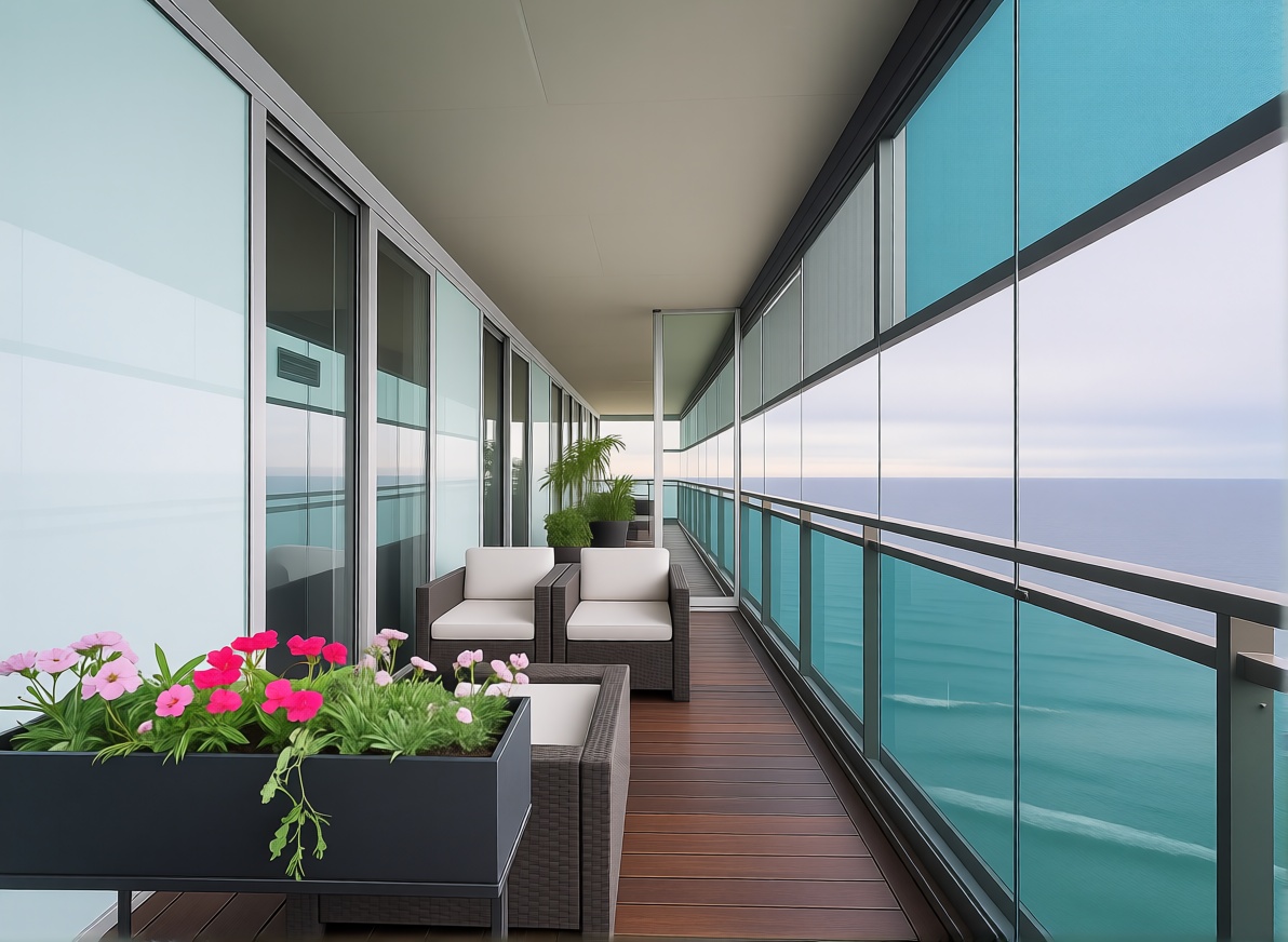 Flat for sale frontline beach in Barcelona — Sea terrace