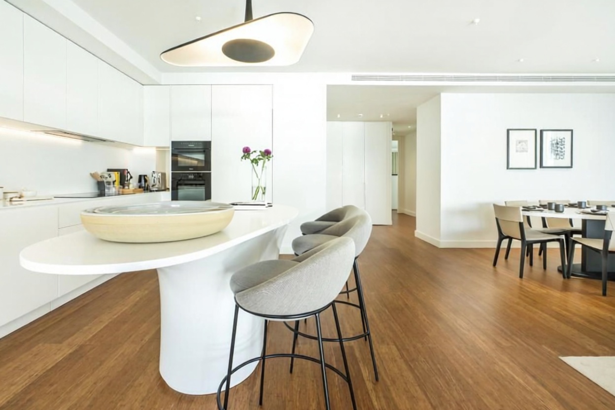 Wohnung in erste Strandlinie in Barcelona — Küche